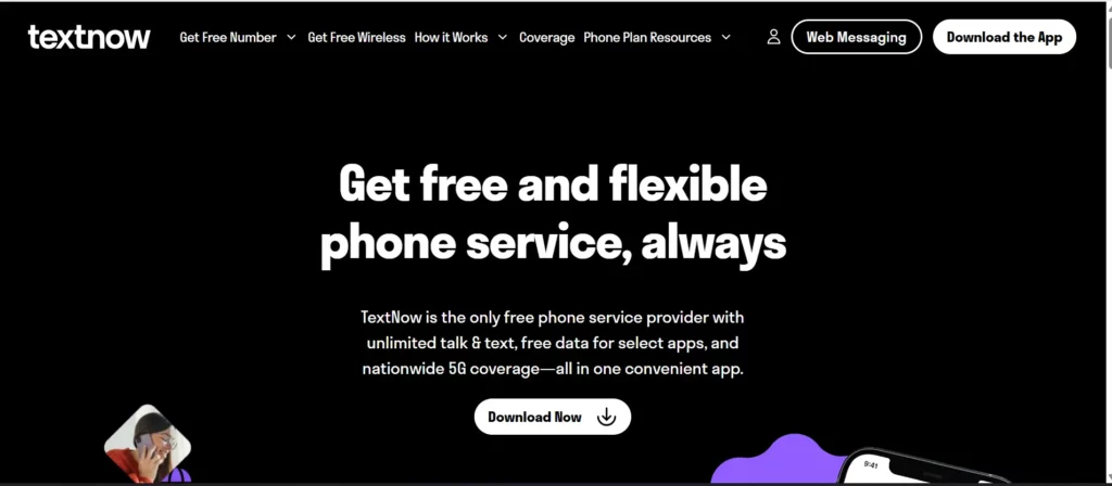 textnow website