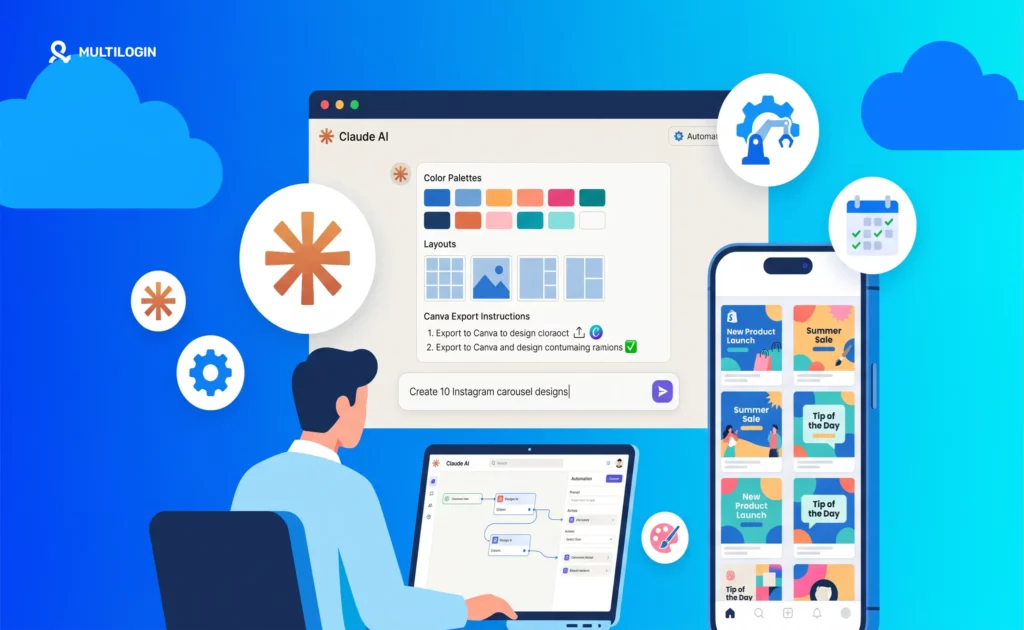 How to automate Claude deisgin for social media