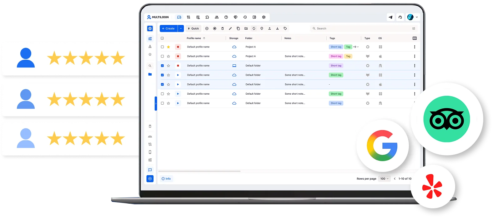 Manage your online reputation using cloud phones and browser profiles
