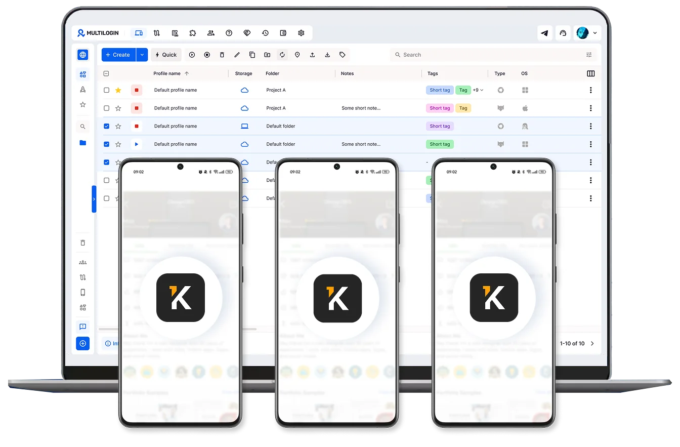Launch multiple Kwork profiles side by side