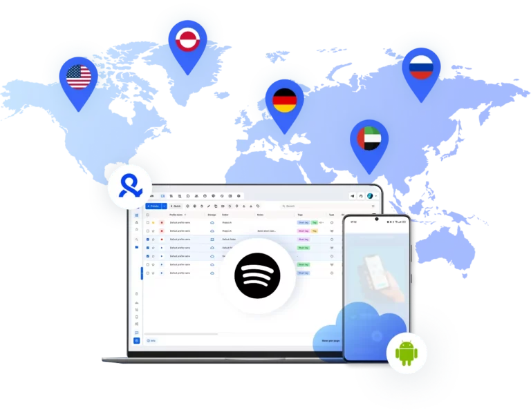 Operate Spotify Ads accounts from different locations