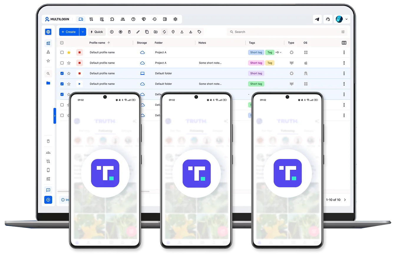 Manage Multiple Truth Social Accounts