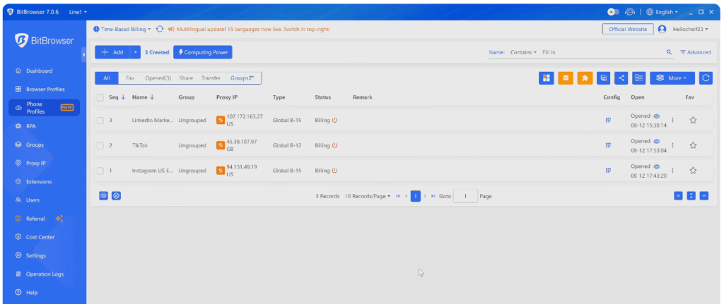 BitCloudPhone Android environment for PC and Mac