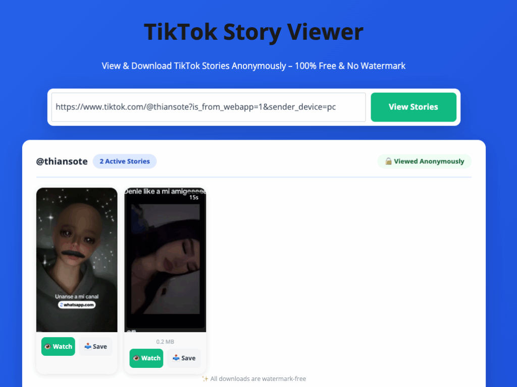 SnapTik returning an incomplete TikTok Story set compared with the live account