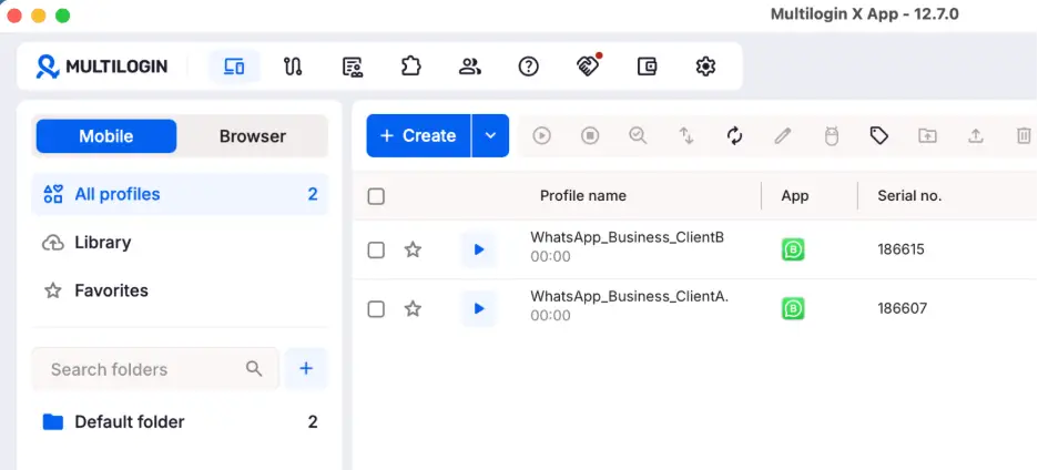 aunch multiple cloud phone profiles at the same tim