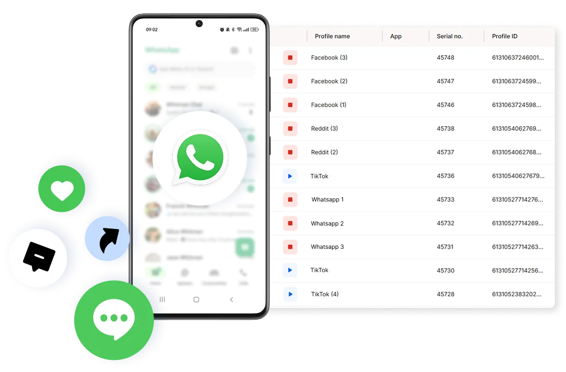 Cloud phones for WhatsApp