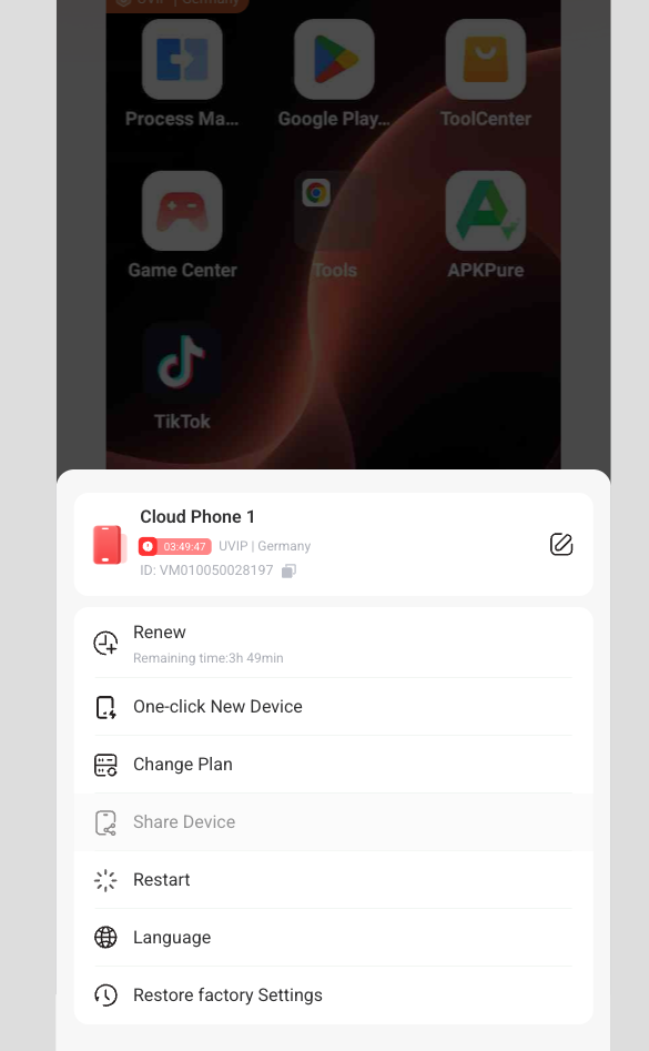 Тестовый период облачного телефона от UgPhone