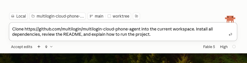 clone the project from GitHub