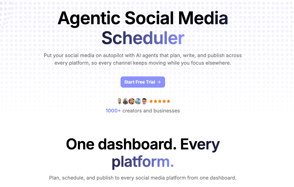 AdaptlyPost is an AI-first scheduler built for creators