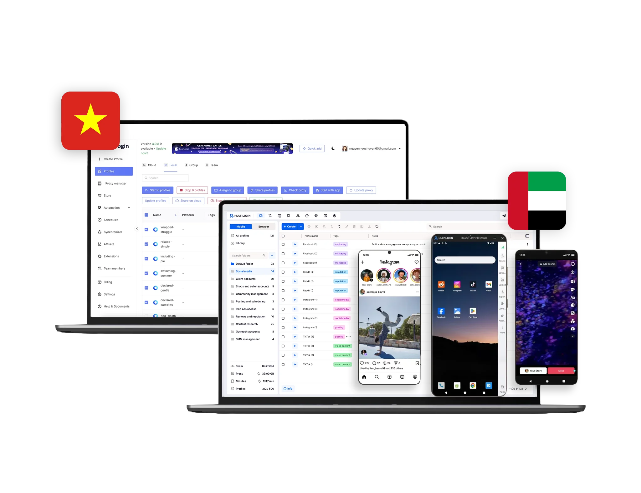Multilogin vs GenLogin comparison of features for multi-account workflows