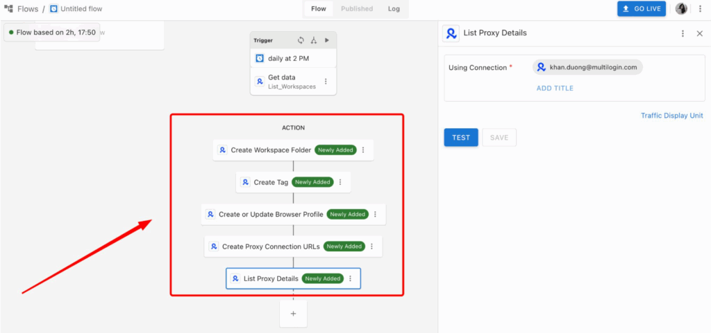 Multilogin integrates with viaSocket