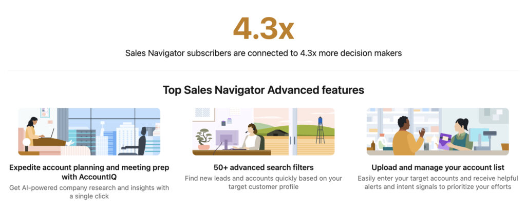 Sales Navigator subscribers