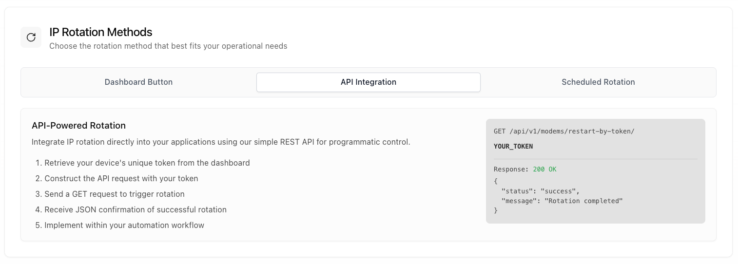 API-Powered Rotation