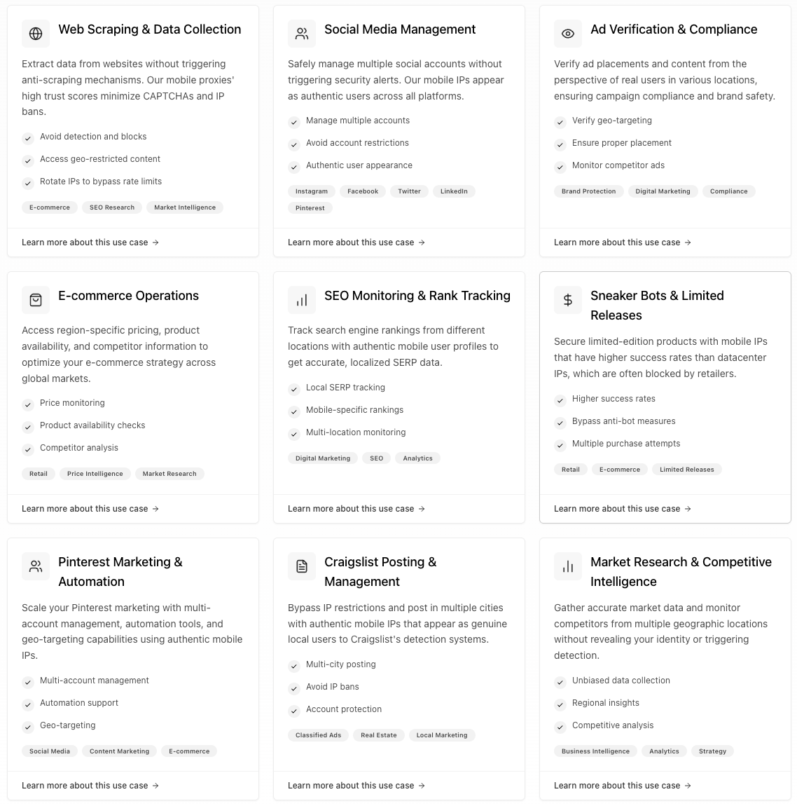 Use Cases for Coronium.io Mobile Proxies