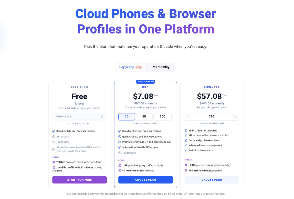 multilogin pricing