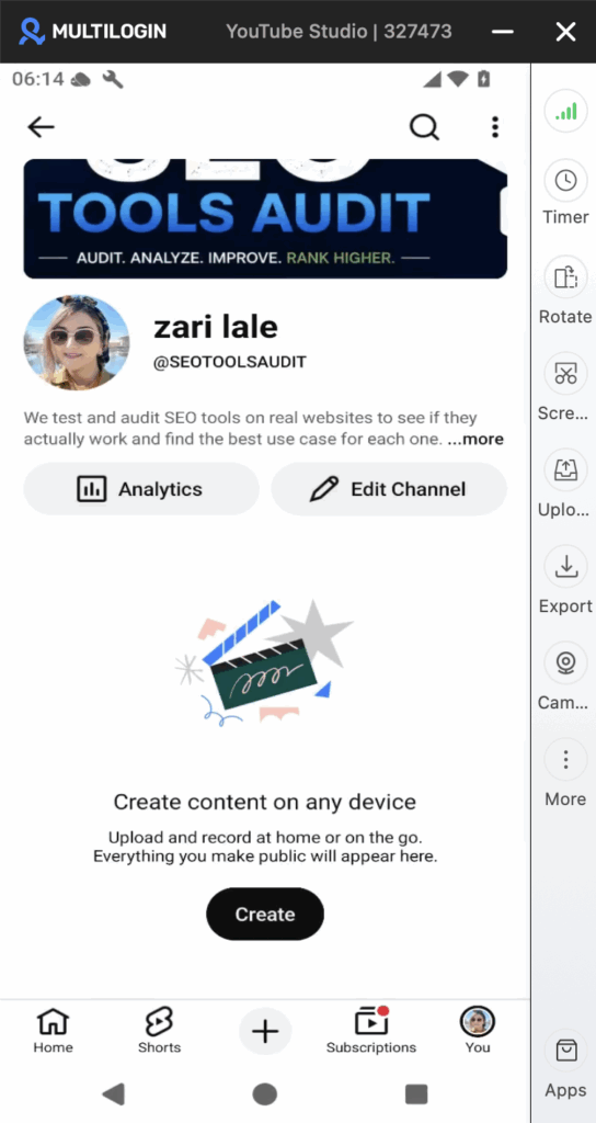 Sign in to the intended YouTube profile