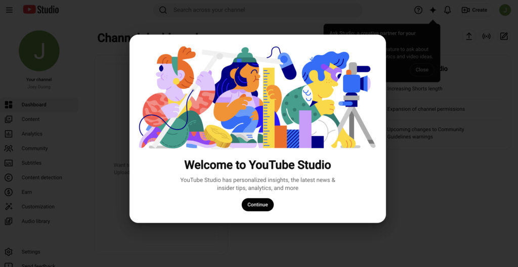 youtube studio