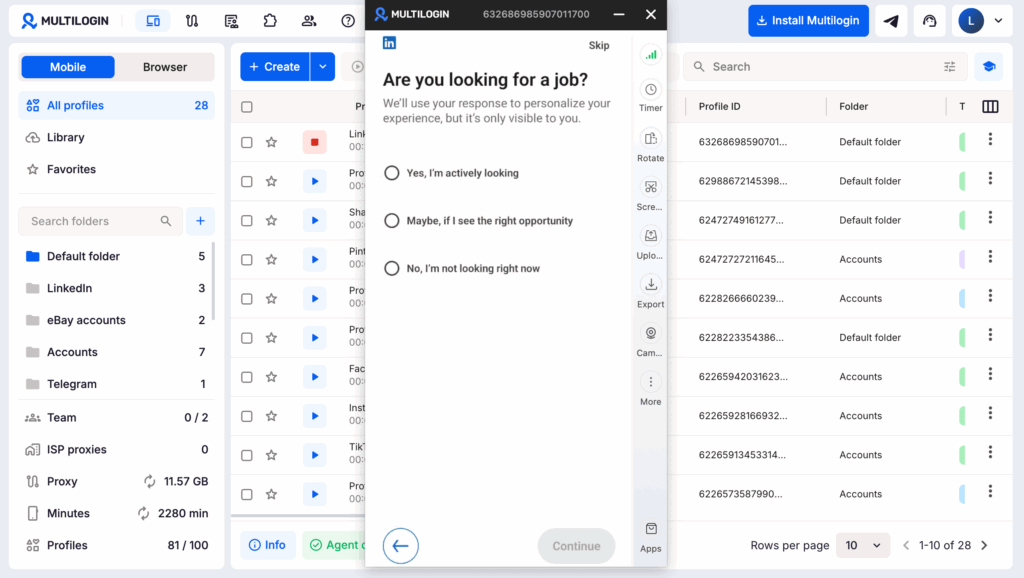 Managing Multiple LinkedIn Accounts With Cloud Phones