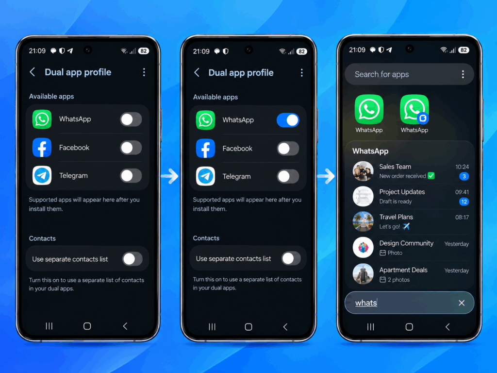 How to clone WhatsApp on Android using the app cloning feature to run multiple accounts on one device