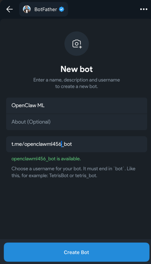 Create Telegram bot to manager Multilogin with OpenClaw
