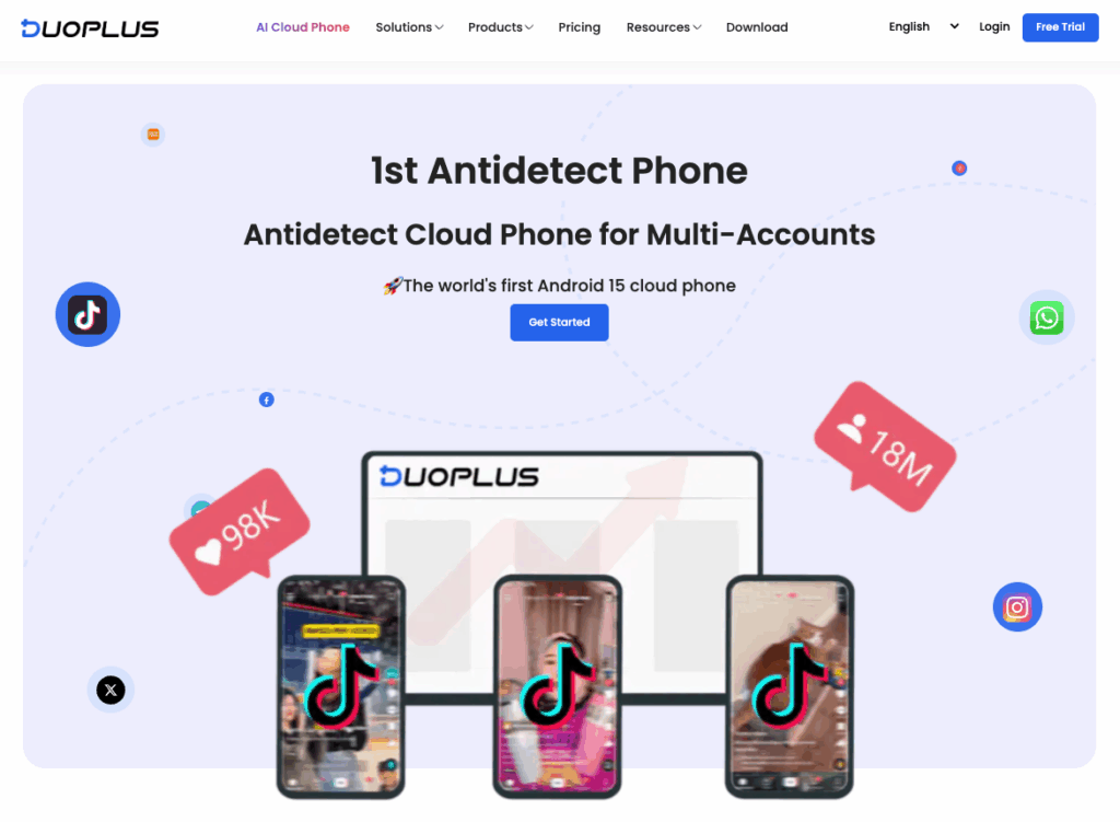 DuoPlus: мобильная платформа на ARM-устройствах в облаке