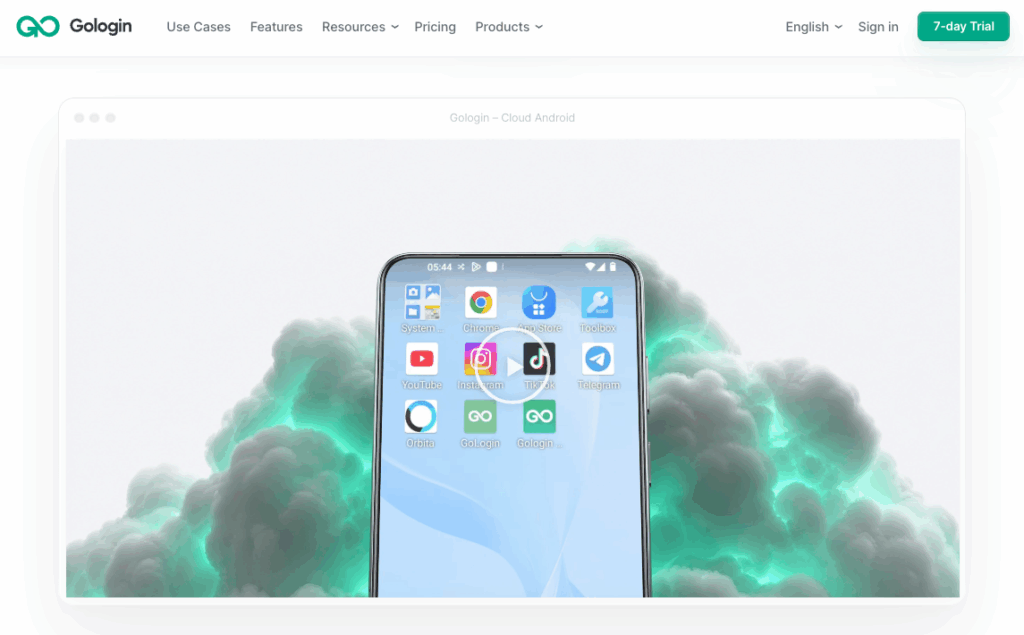GoLogin: инструмент для браузерных профилей с добавленным облачным Android