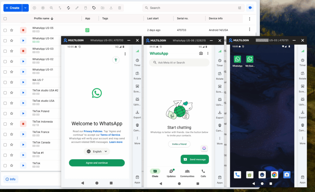 How to manage multiple WhatsApp accounts on cloud phones from your desktop