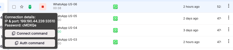 Enable ADB for your cloud phone