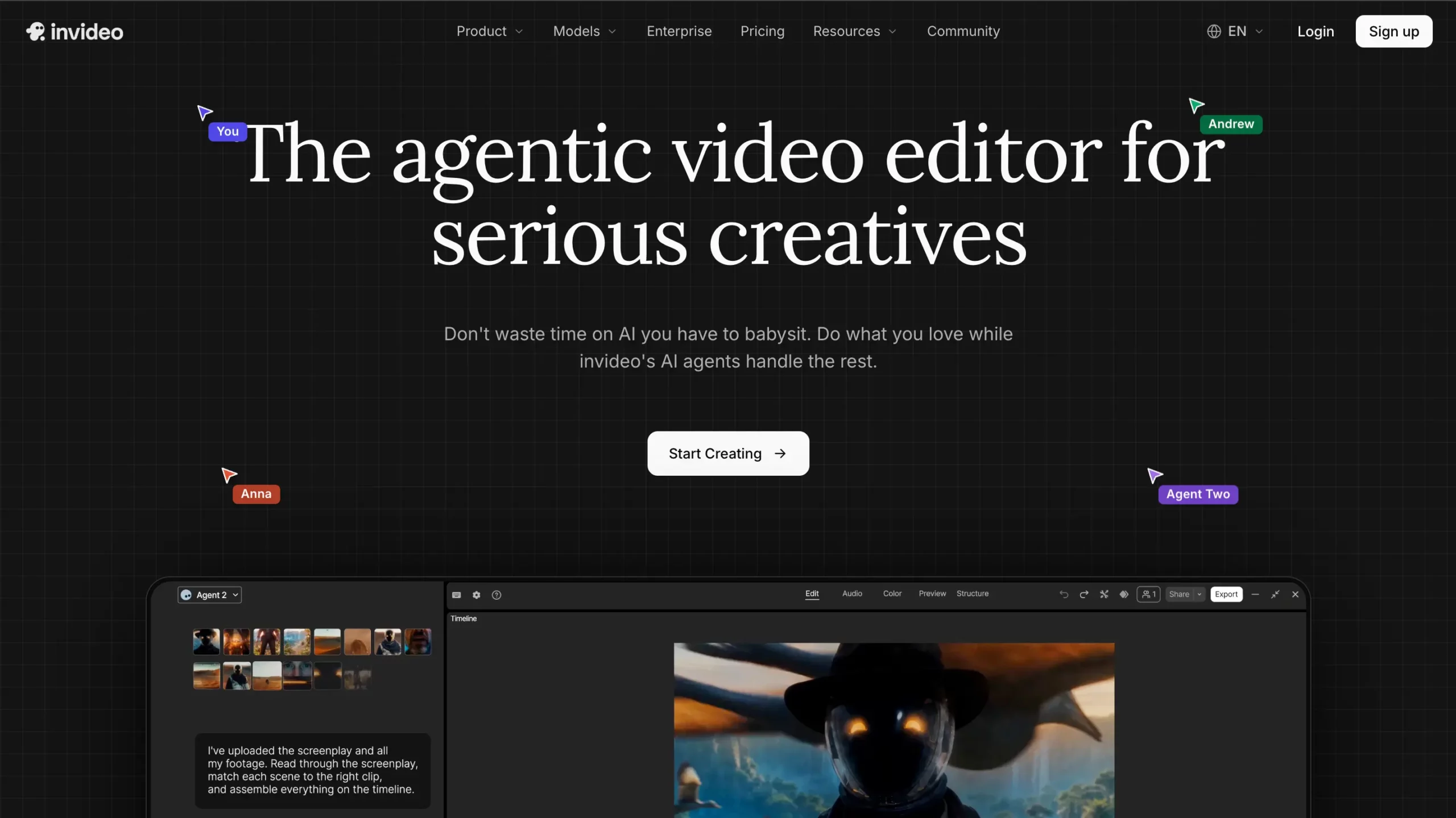 InVideo website