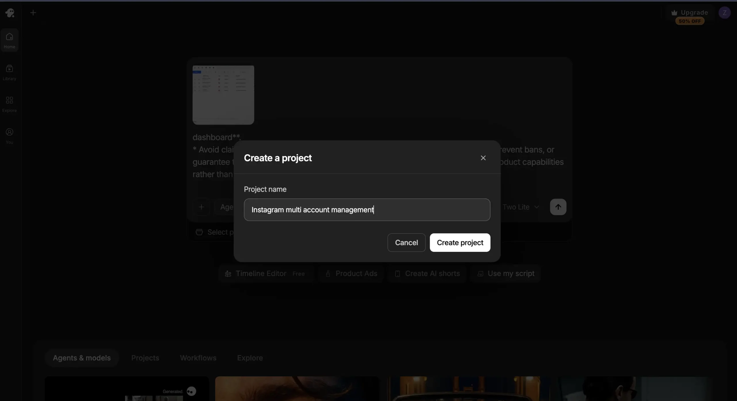 InVideo Workspace