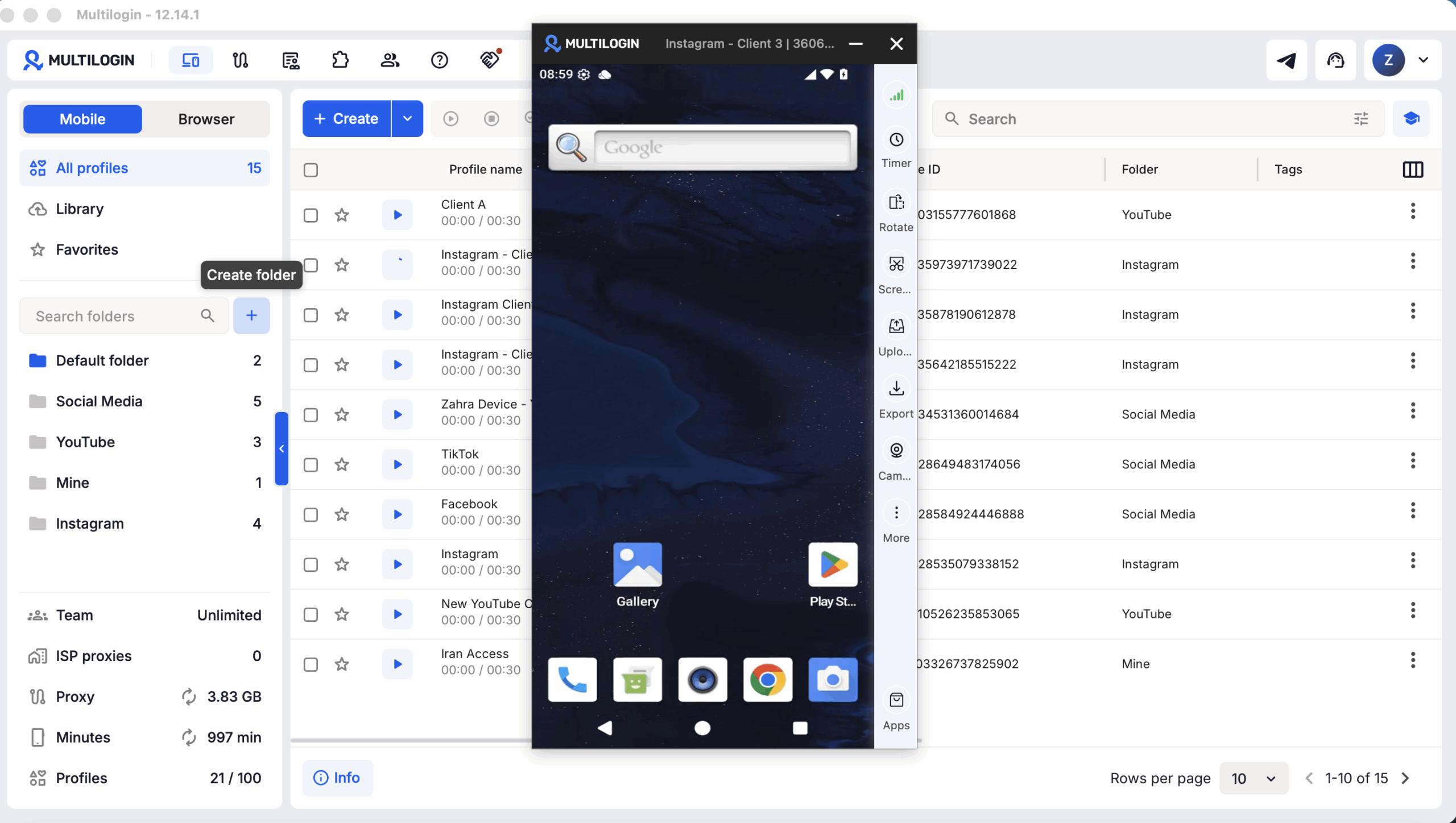 A cloud phone is a phone environment that runs remotely and is accessed over the internet.