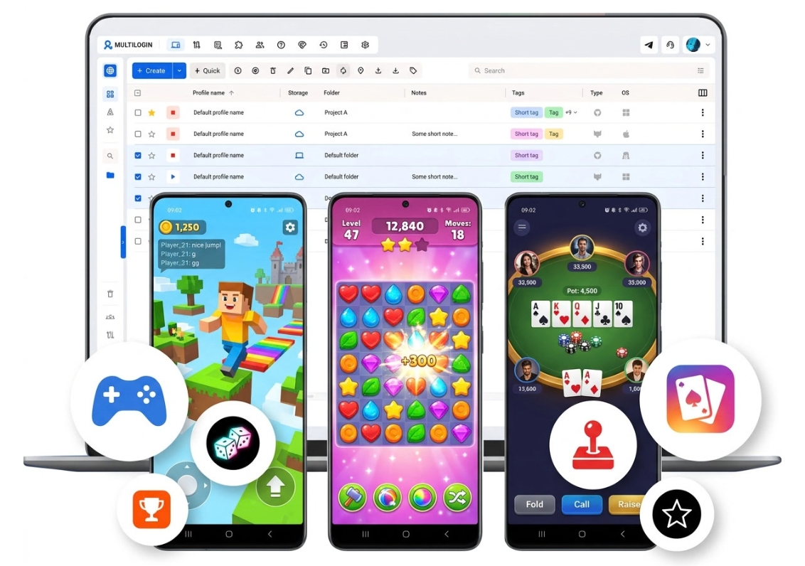 Android Cloud Gaming with Multilogin Cloud Phone