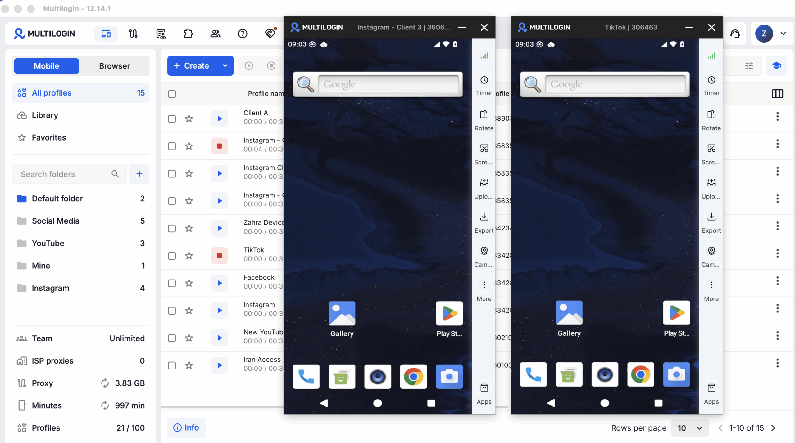 For multi-account management, a cloud Android phone gives each mobile account its own persistent Android environment.