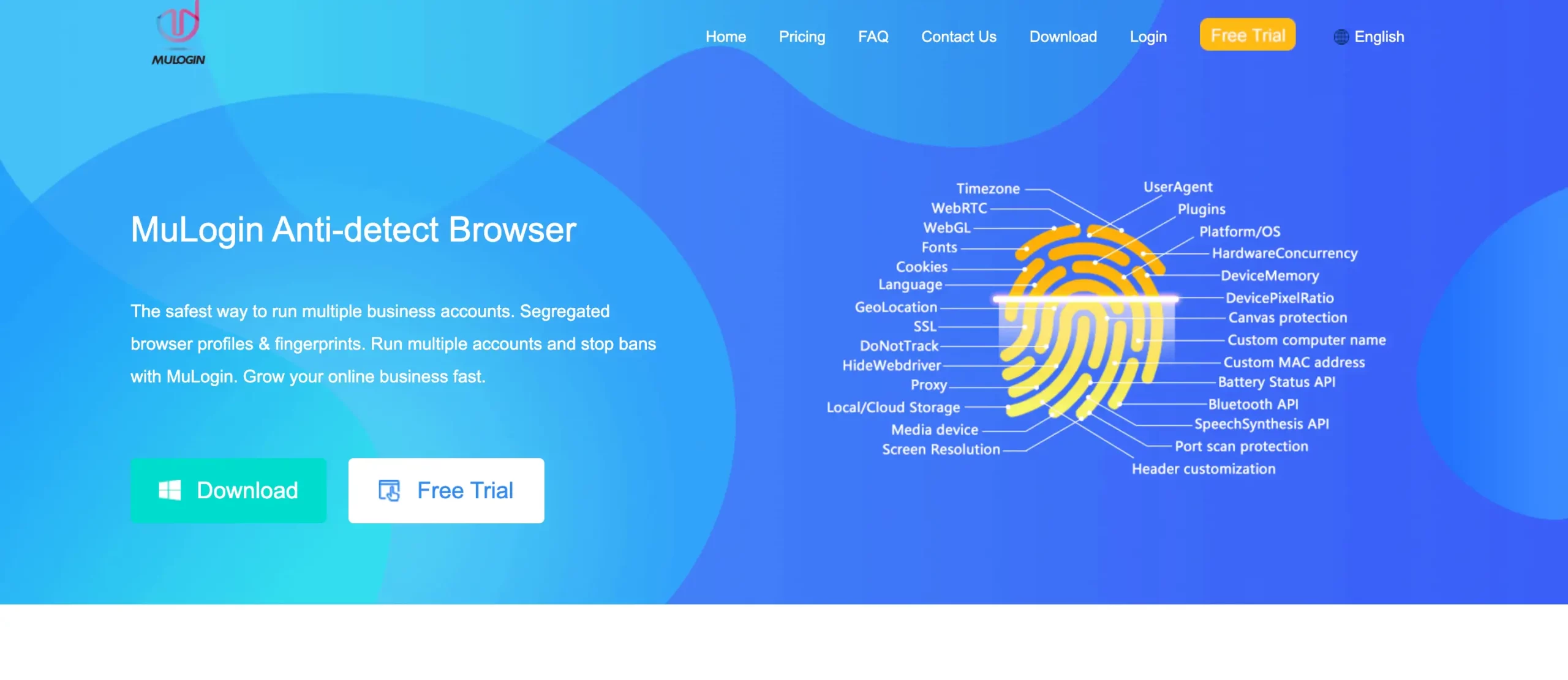 Mulogin home page