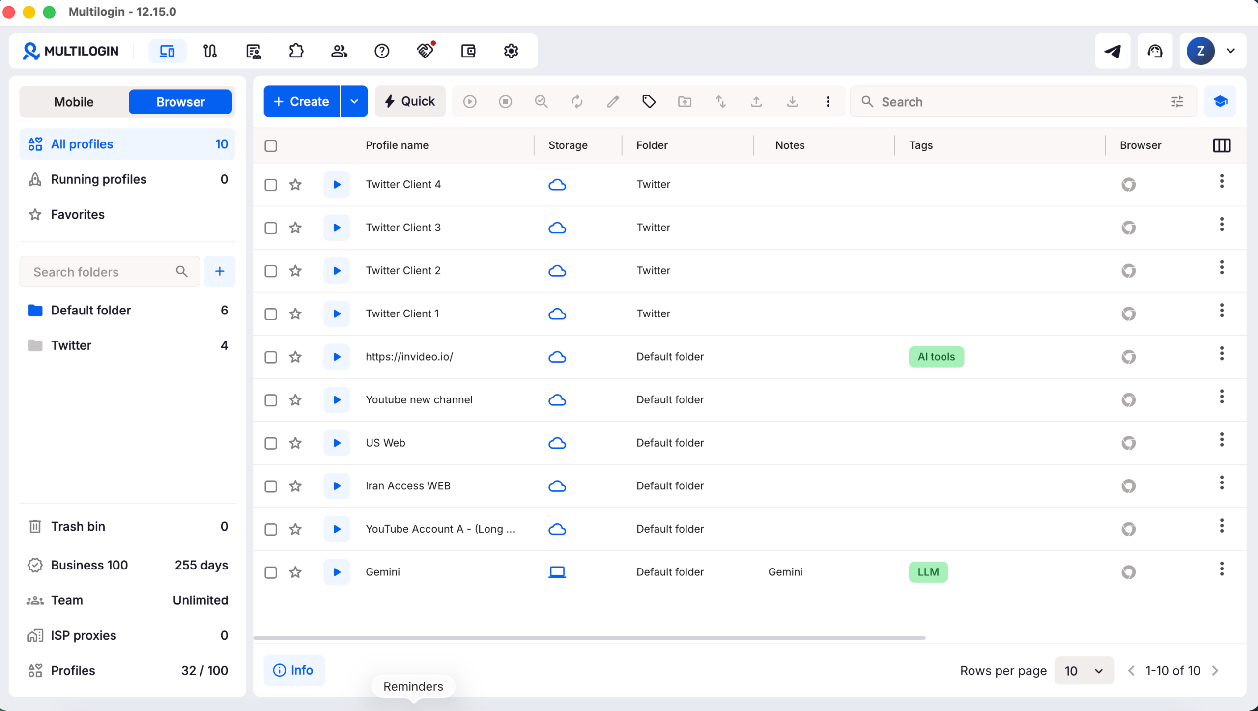 Multilogin provides isolated browser profiles with separate cookies and session data for X web workflows