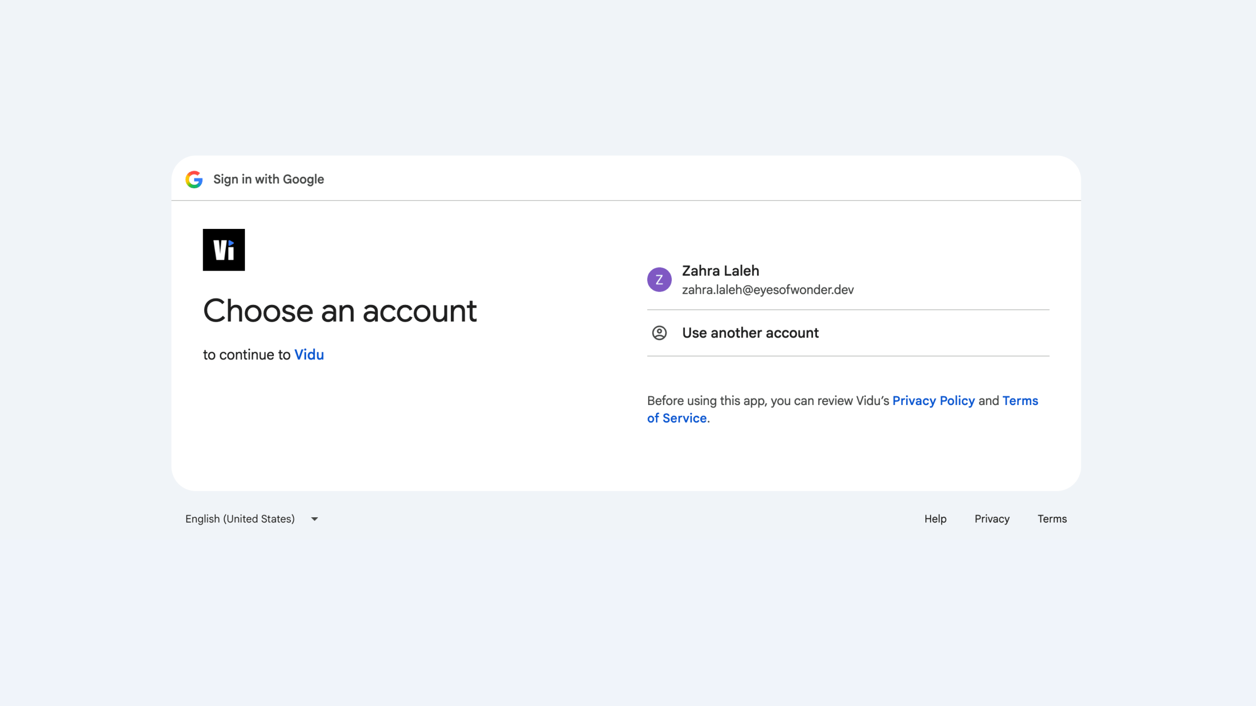 When I started using Vidu, I reached a sign-in screen. I selected the Google sign-in option and continued to the video-creation interface.