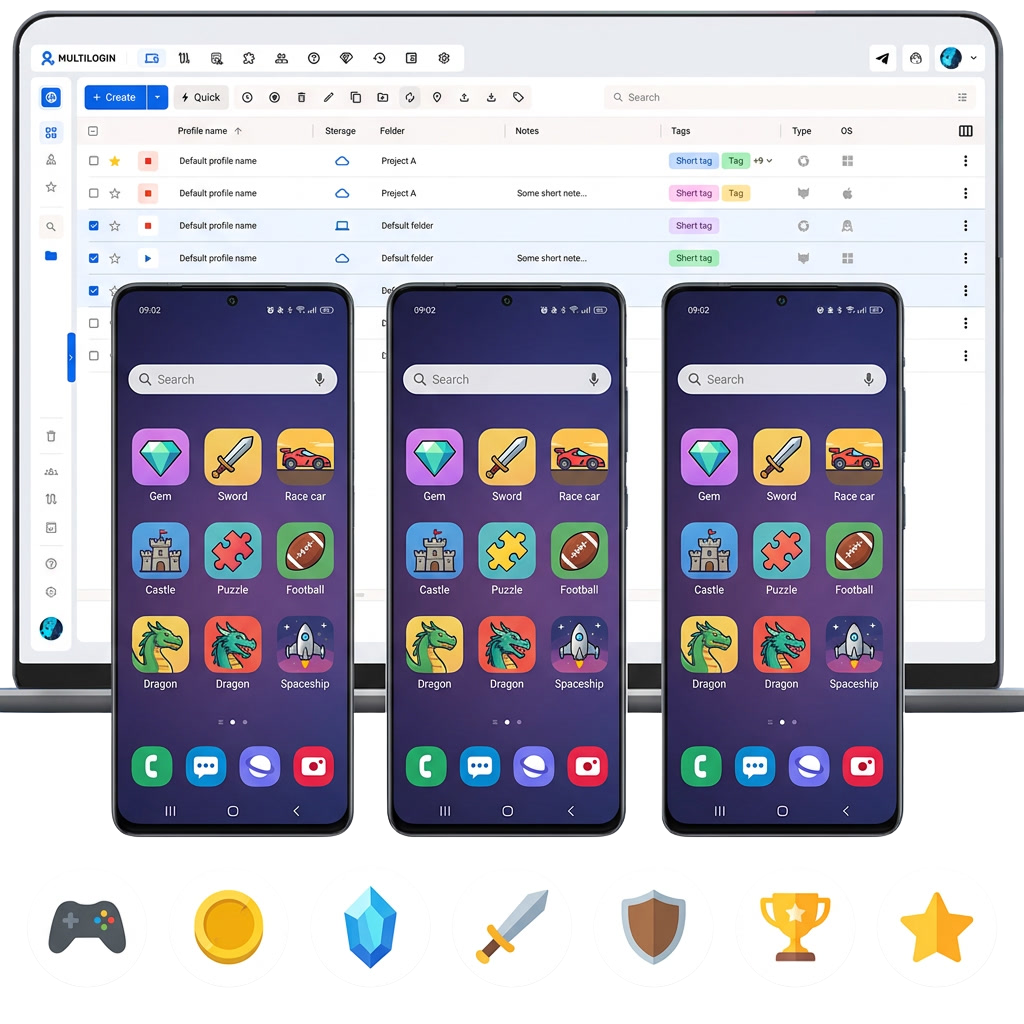 Run each account on its own Multilogin cloud phone