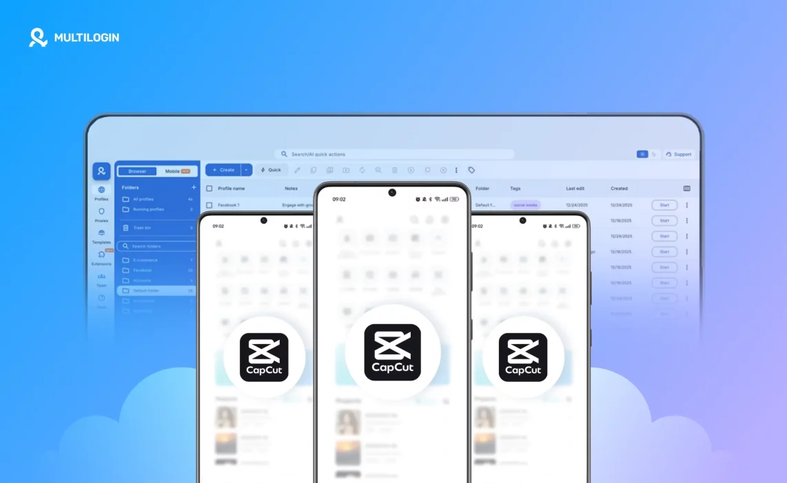 How to install Capcut on cloud phones with Multilogin