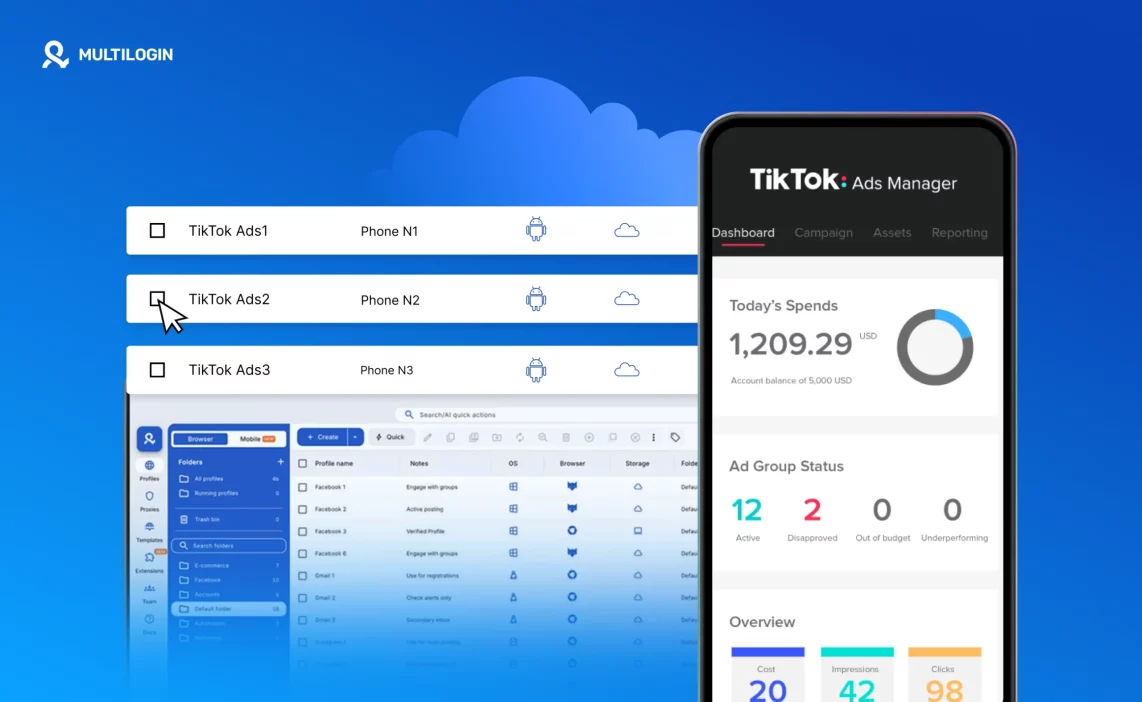 How to use TikTok Ads Manager with Multilogin cloud phones