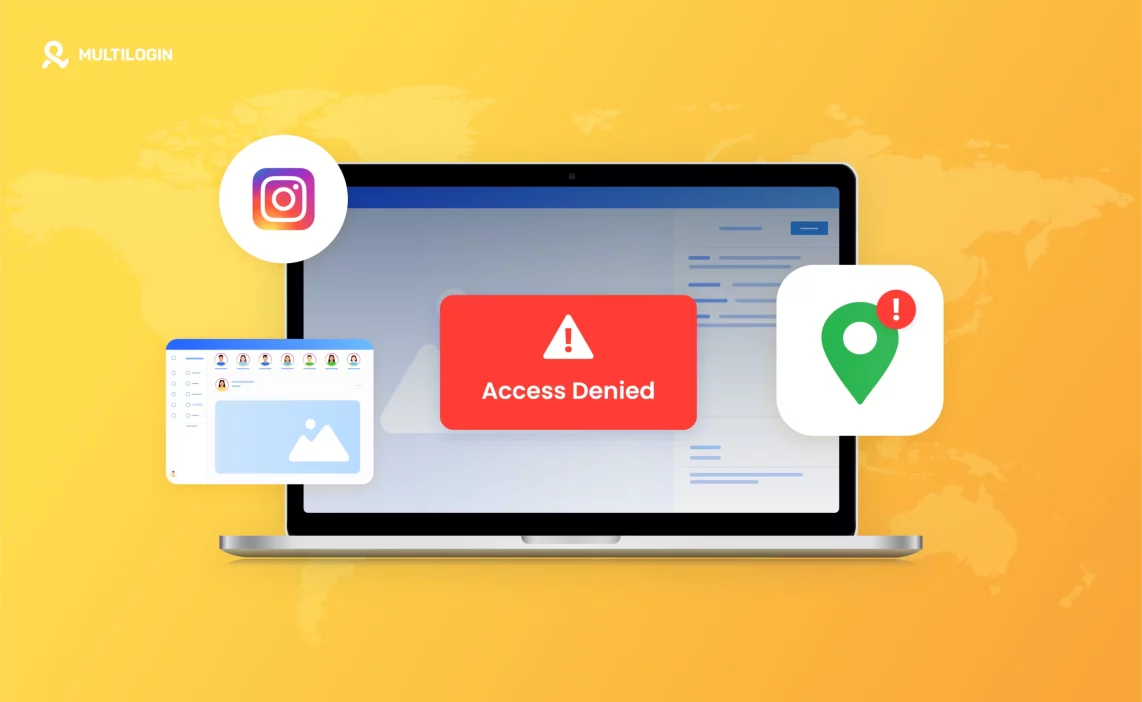 An illustration of instagram ip ban