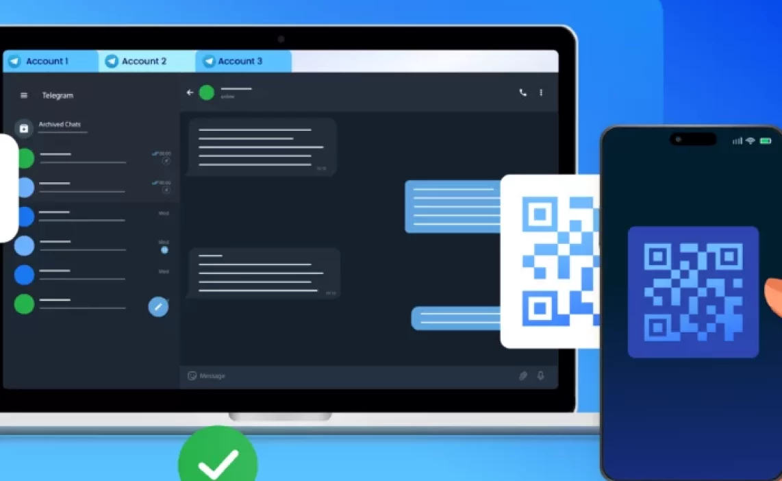 Авторизация Telegram Web с телефона