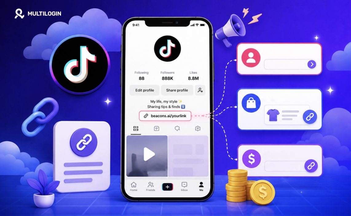 cách gắn link trên TikTok
