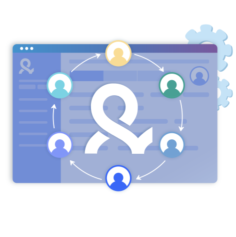 easy-profile-team-management Image showcasing streamlined team management tools, including profile customization options, role assignment features, and shared cloud profiles.
