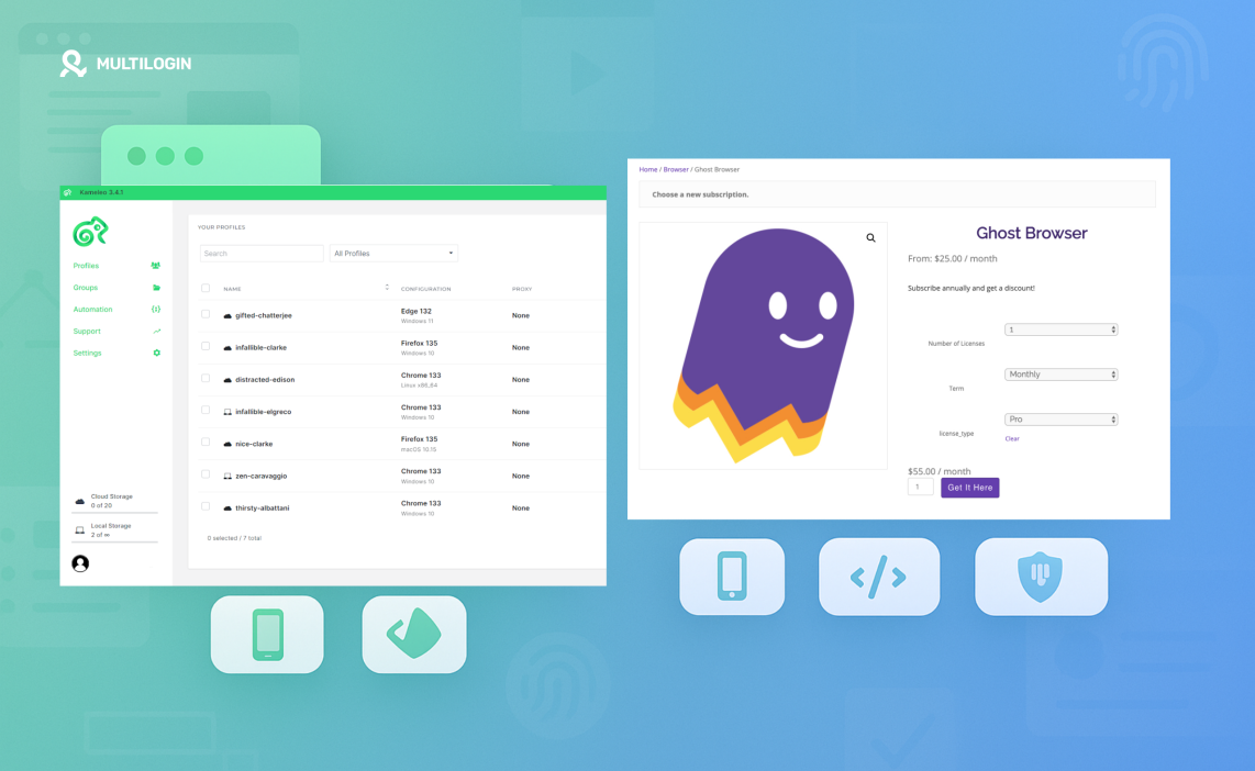 kameleo vs ghostbrowser