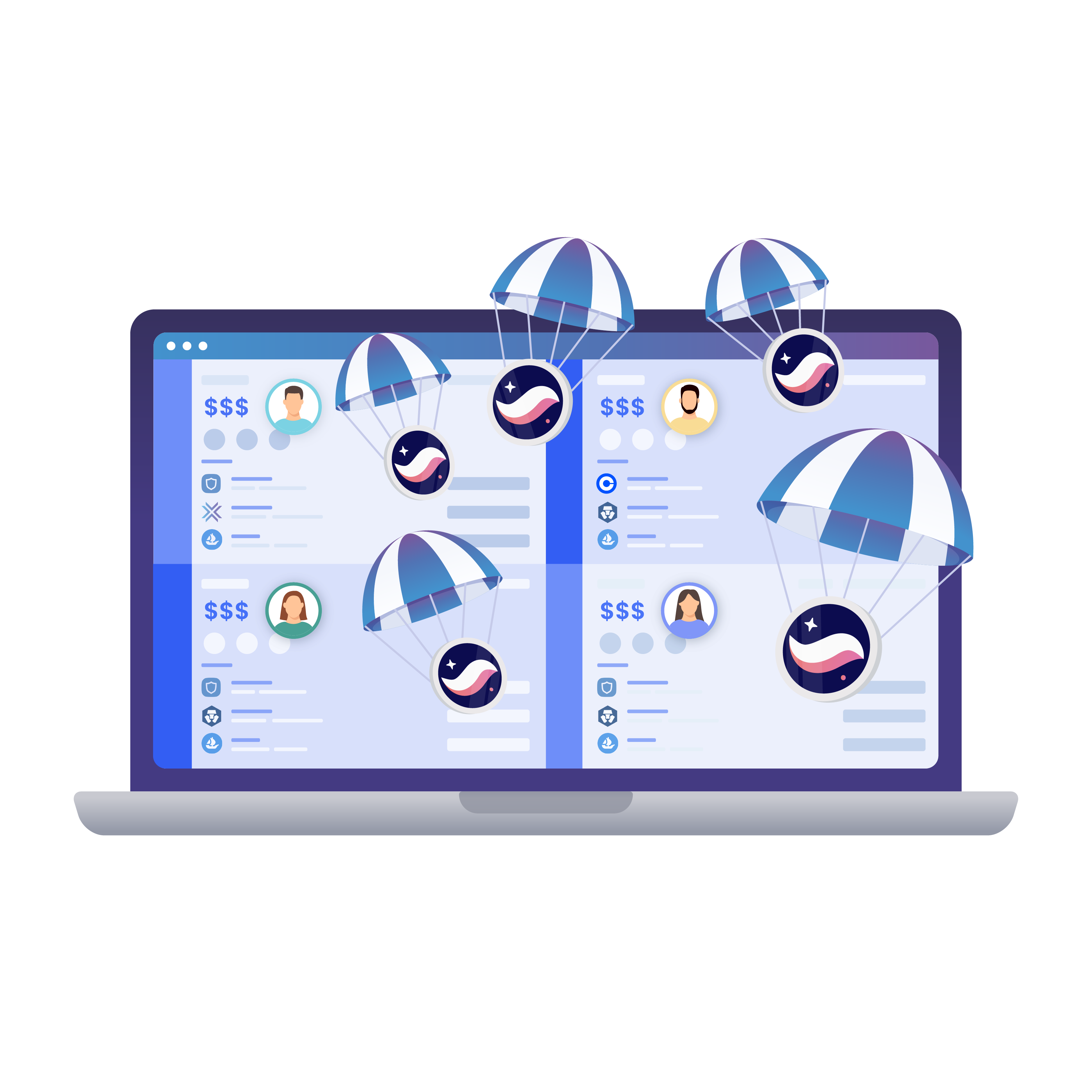 Image showcasing how to manage multiple wallets across isolated browser profiles, mimicking real users to maximize your StarkNet token haul.