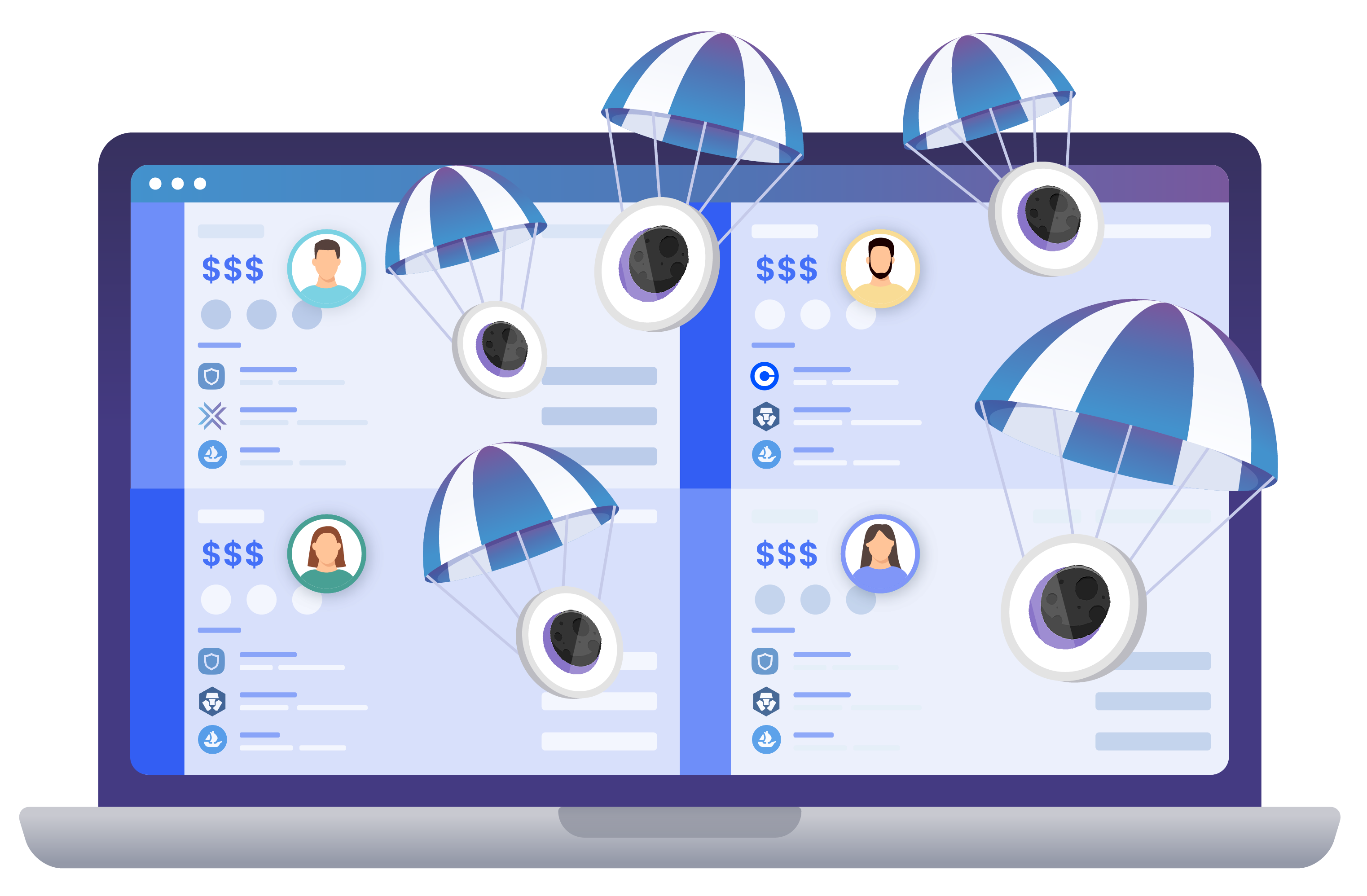 Image showcasing managing multiple wallets across isolated browser profiles, maximizing Eclipse token haul, all from a single device.
