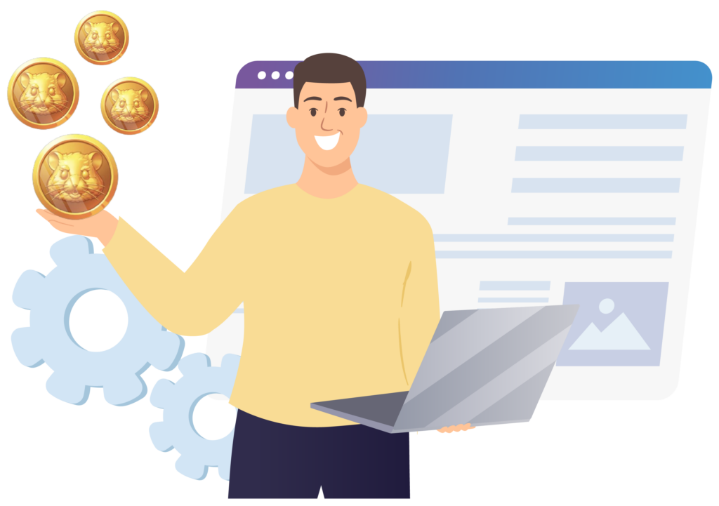 image illustrating receiving hamster kombat tokens, avoiding detection with Multilogin antidetect browser