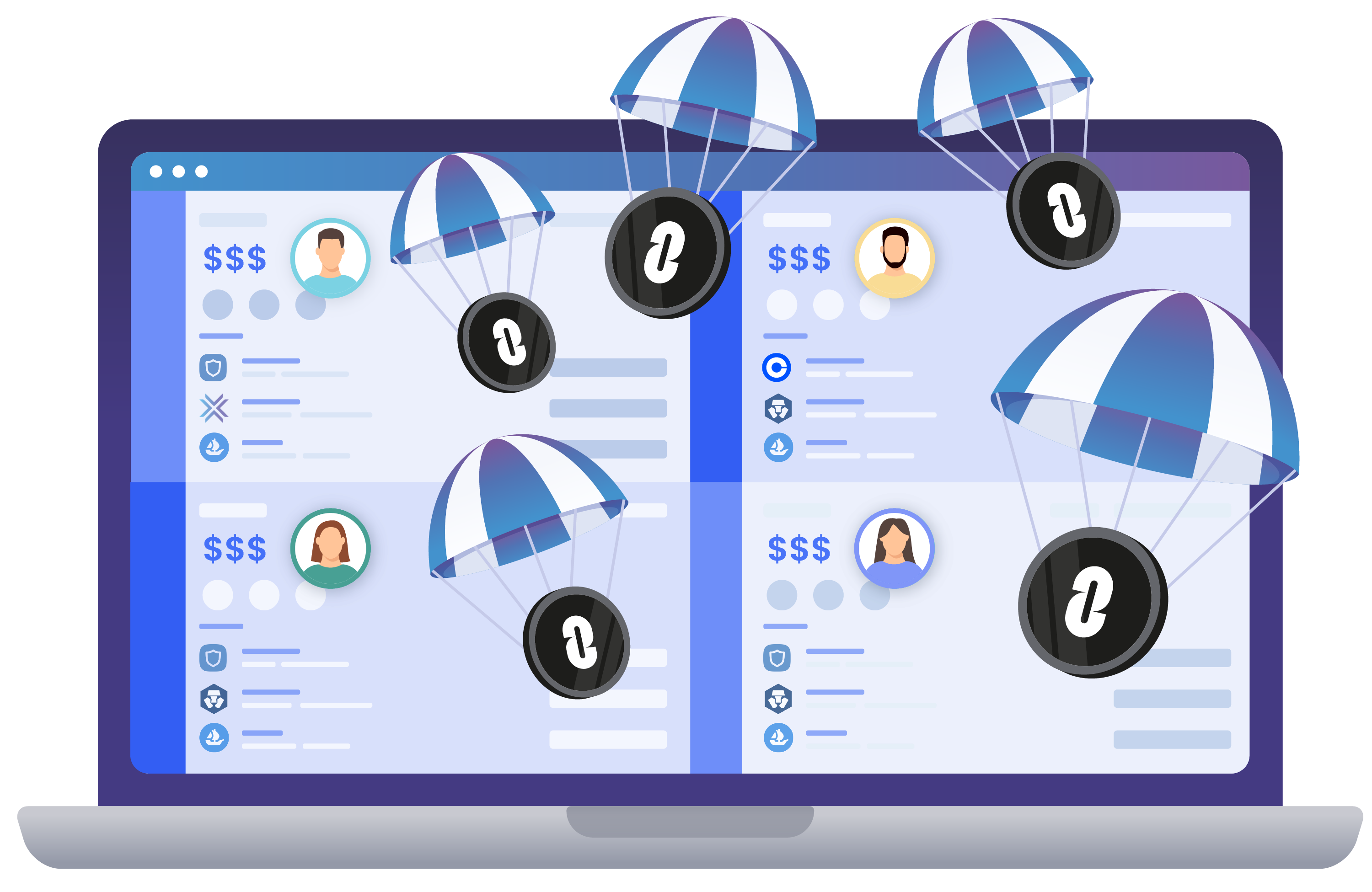 image illustrating receiving layerzero token haul from a single device, avoiding detection with multilogin