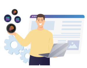 Image illustrating how Multilogin helps manage multiple accounts, optimize airdrop rewards by changing browser fingerprints and automating tasks.