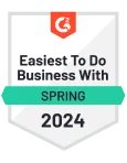 Easiest to do business with 2024 badge